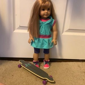 American Girl Doll Skateboard Outfit Set